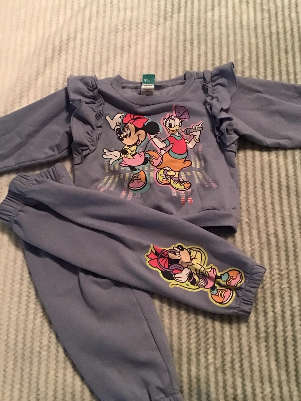 Disney Girls Lavender Minnie & Daisy Matching Set